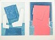 Osmund Hansen
To abstrakte 
litografier på 
samme ark.
Unsigned.
Artist: Osmund 
Hansen ...