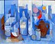 Ernst, Helge 
(1916 - 1991) 
Denmark: 
Arrangement 
with teapot. 
Oil on canvas. 
Signed. 60 x 73 
...