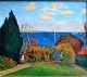 Kielberg, Ole 
(1911 - 1985) 
Denmark: View 
of Øresund, 
1935. Oil on 
canvas. Signed: 
Ole Kielberg 
...