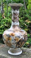 Large signed Satsuma floor vase, 19th century. Japan.