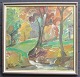 Nicolaisen, 
Peter (1894 - 
1989) Denmark: 
A stream in a 
park. Oil on 
canvas. Signed. 
51 x 57 ...