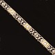 14kt Weissgold 
Armband mit 
drei Diamanten 
von etwa 0,25ct 
insgesamt
L: 18,5cm. B: 
4,5mm