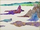 Jytte 
Abildstrøm 
(1934–2025)
Composition, 
2013.
Watercolor on 
paper.
An abstract 
and ...