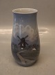 B&G 8522-210 
Vase Landscabe 
with mill 17 cm 
Bing and 
Grondahl Marked 
with the three 
Royal Towers 
...