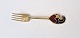 A.Michelsen 
Christmas fork 
in gold-plated 
sterling silver 
with enamel 
1968
Stamp: 
A.Michelsen - 
...