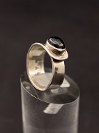 Sterling silver ring with amethyst