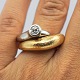 Ole Lynggaard; 
Fidelity ring 
of 14k gold and 
white gold, ...
