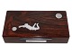 DBU memorabilia
Rosewood box with silver and soccer player from 
1964
