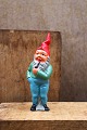 Decorative old 
painted 
terracotta 
Santa Claus 
with fine 
patina. H: 
15cm.