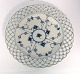 Royal 
Copenhagen. 
Blue Fluted 
Full Lace. Flat 
plate with 
open-work 
border. Model 
1098. Diameter 
...