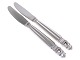 Georg Jensen 
Acorn sterling 
silver, 
luncheon knife 
with short and 
serrated knife 
...