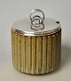 Bang, Arne 
(1901 - 1983) 
Denmark: Fluted 
stoneware Jam 
jar No. 128. 
Gray-green 
glaze. With ...