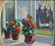 Pihl, Kaj (1894 
- 1978) 
Denmark: Potted 
plants in a 
window. Oil on 
canvas. Signed. 
42 x 52 ...