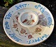 North German 
double dish, 
20th century. 
Earthenware 
with glaze and 
text. Copy of 
older dish from 
...