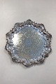 Ornamented 
English Silver 
Plated Serving 
Tray with Legs, 
Made in 
England. 
Diameter 33.2 
cm / ...