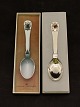 Georg Jensen 
Jubilee / 
children's 
spoon in 
lightly 
hammered 
silver, with 
carnelian. Made 
on the ...