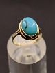 8 carat gold 
ring size 54 
with turquoise 
from goldsmith 
Herman Siersbol 
item no. 621624