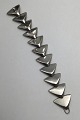 Hans Hansen 
Sterling Silver 
Bracelet No. 
239
Measures 18 cm 
(7.08 inch) 
Width 2.7 cm 
(0.78 ...