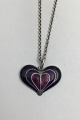 David Andersen 
Sterling Silver 
/ Enamel Heart 
Pendant + Chain
Measures 2.2 
cm x 3 cm (0.86 
inch ...