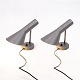 Set of two AJ 
wall lamps in 
light grey, 
designed by 
Arne Jacobsen 
in the 1960s 
and produced by 
...