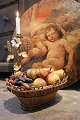 Decorative 
French fruit 
basket from the 
1800s 
consisting of a 
fine woven 
wooden basket 
filled ...