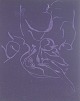 Jørgen Haugen 
Sørensen 
(1934–2021)
Woodcut. 1987.
Abstract 
composition in 
violet tones, 
...