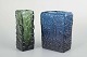 Göte Augustsson 
for Ruda 
Glasbruk
Two art glass 
vases, ca. 
1960/70s.
Rectangular 
vases in ...