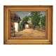 Hans Andersen 
Brendekilde, 
1857-1942, oil 
on canvas
Village on a 
summer day
Signed
Visible ...