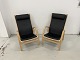 Fine Østergaard 
chairs in black 
glove leather 
and with a 
frame in 
soap-treated 
beech. New 
price ...