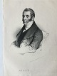 Litografi af Em. Bærentzen - Portræt af den franske ...