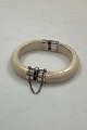 Ivory Bracelet 
with Sterling 
Silver Hinges 
Inner 
Diameter: 58 mm 
/ 2.28 inch
Total Weight: 
...