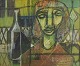 Pelle 
Montelius, 
Swedish artist
Oil on canvas.
An expressive 
painting with 
cubist and ...