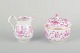 Meissen, “Pink 
Indian”
Sugar bowl and 
cream jug, 
early 20th 
century.
Porcelain set 
comprising ...