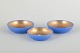 Wilhelm Kåge 
for Gustavsberg
3 small bowls, 
ca. 1930/40s.
Set of three 
low faience 
bowls with ...