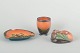 Ipsens Enke
Ashtray, vase 
and pipe 
holder. 
Denmark, circa 
1920s–30s.
A set of three 
...