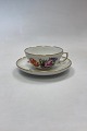 Royal 
Copenhagen Full 
Saxon Flower 
Teacup No. 
1551. In fine 
condition, but 
slight wear on 
the ...