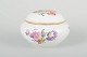 Royal 
Copenhagen
Saxon Flower 
lidded jar, c. 
1900.
Elegant round 
porcelain jar 
with lid, ...