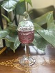 Bohemia crystal 
jar with lid 
from the 
mid-1900s, made 
of ruby 
&#8203;&#8203;red 
glass, hand-cut 
...