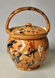 Small Danish 
maternity 
bucket, 19th 
century. Red 
clay with glaze 
in blue, white 
and red colors. 
...
