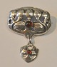 Jugend brooch 
in silver with 
amber, B. Hertz 
(1893 - 1937) 
Copenhagen, 
Denmark. 
Decorated with 
...