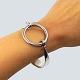 Hans Hansen 
silver 
jewellery.
Hans Hansen; A 
brangle made of 
sterling 
silver. Front 
shaped like ...