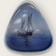Lyngby 
porcelain, bowl 
with sailing 
ship 18x15.5cm, 
unmarked, # 
111-2 *nice 
condition*
