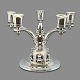 Evald Nielsen; 
Five-armed 
candlestick in 
silver