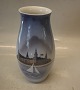B&G 1302-6247 
Vase with 
Kronborg and 
Sailship 21 cm 
Bing and 
Grondahl Marked 
with the three 
...