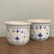 Bing & Grøndahl 
Blue Fluted 
Flower Pot 
Covers.No. 668, 
1st variety.
Height 11.5 
cm. Ø14 ...