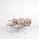 Set of four 
Duba conference 
chairs in 
rosewood and 
light gray 
fabric. Danish 
design from the 
...