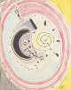Unknown Artist 
Watercolour, 
1970.
An abstract 
and cosmic 
composition 
with organic, 
...