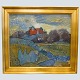 Olaf Rude; An 
oil painting, 
Allinge 
Bornholm, 
Denmark