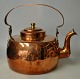 Danish antique 
copper kettle, 
19th century. 
With handle and 
spout. With 
brass knob. 
Unstamped. ...