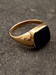 14 carat gold 
ring size 65 
with onyx 
stamps 585 item 
no. 624550